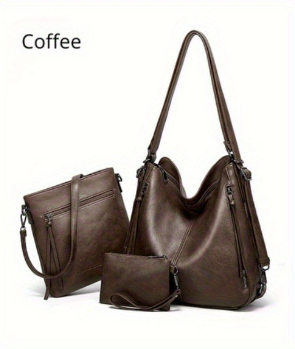Backpack for Women – 3-Piece, Large Capacity, Convertible, for Travel & Work | Bag Vero – detail view 27