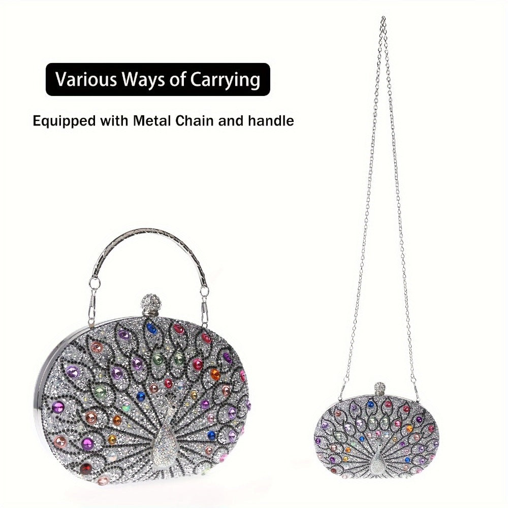 Women's Wallet – Rhinestone Clutch Round Clasp Evening | Bag Vero – alternate view