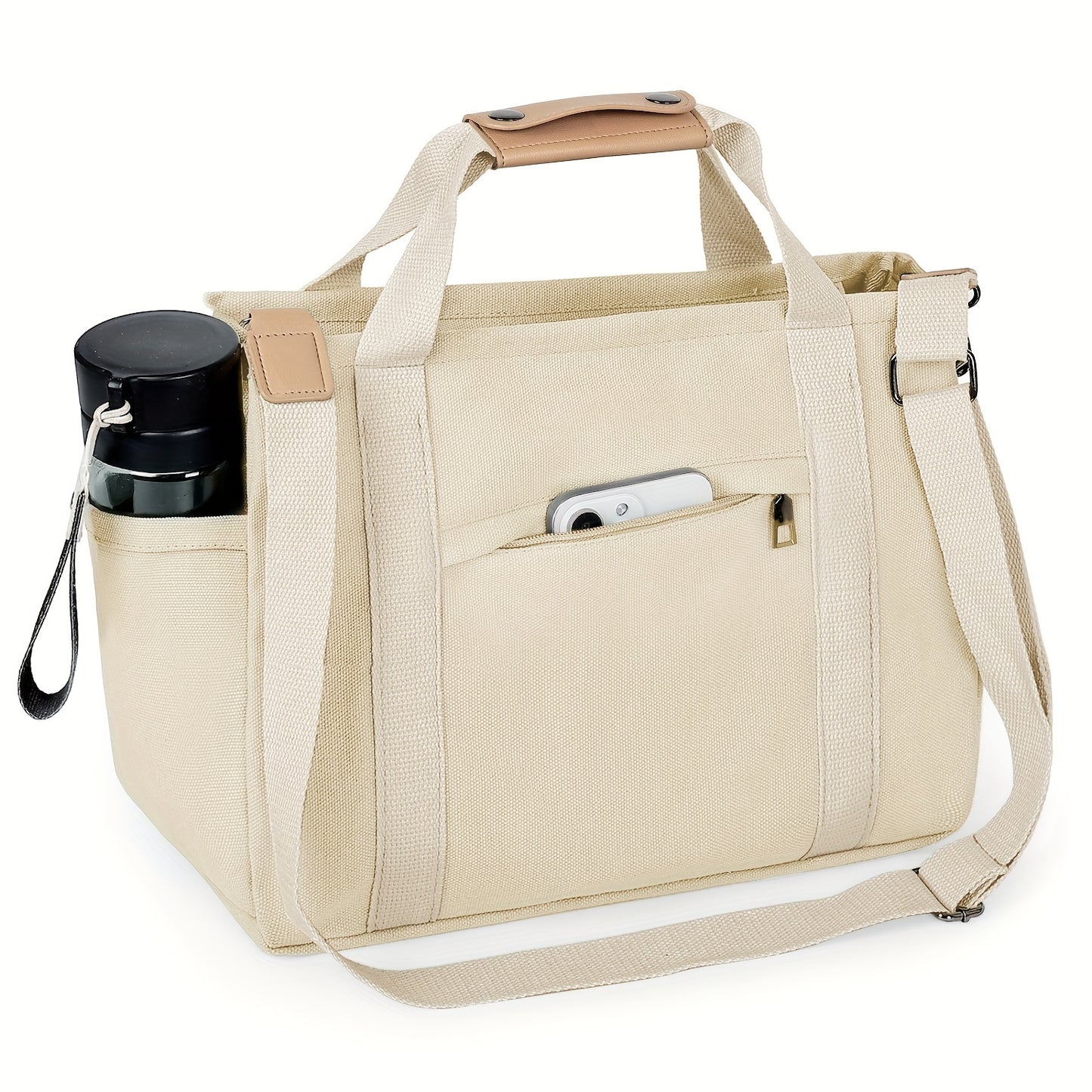 Tote Bag for Women with Pockets, Cute Crossbody Shoulder Purses Mommy Handbag for Work Travel