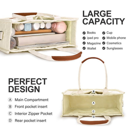 Tote Bag for Women with Compartments, Large Nylon Totes Women's Purse Crossbody Bags Work Laptop Book Bag Shoulder Handbags