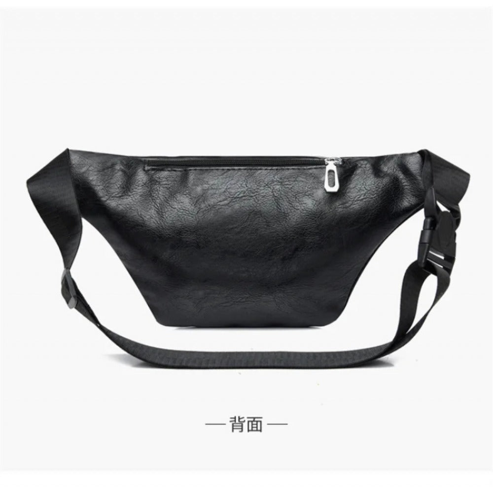 3 Colors Men And Women Casual Waist Bag Faux Leather Waist Bag with Adjustable Shoulder Strap Suitable for Exercise, Running, Traveling, Hiking, Fitness, Sports Large Capacity Phone Bag
