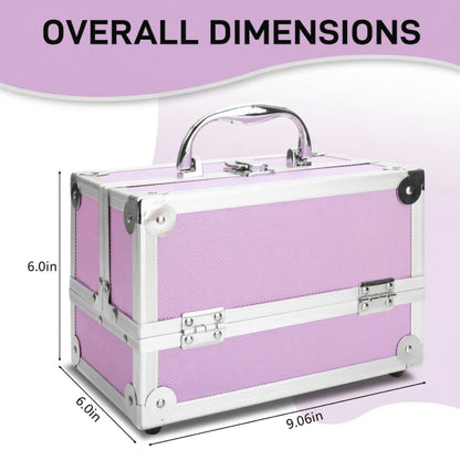 Travel Makeup Bag – Aluminum Makeup Train Case Mirror | Bag Vero – detail view 5