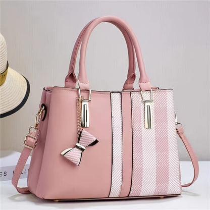 2025 Designer Vintage Tote Bag for Women, Large Capacity Crossbody Handbag with Zip Closure, Trendy Office Commute Purse Christmas Gifts