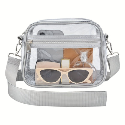 Clear Purses for Women Stadium Clear Bag Stadium Approved Crossbody Concerts Bag for Game Day, Events, Sports