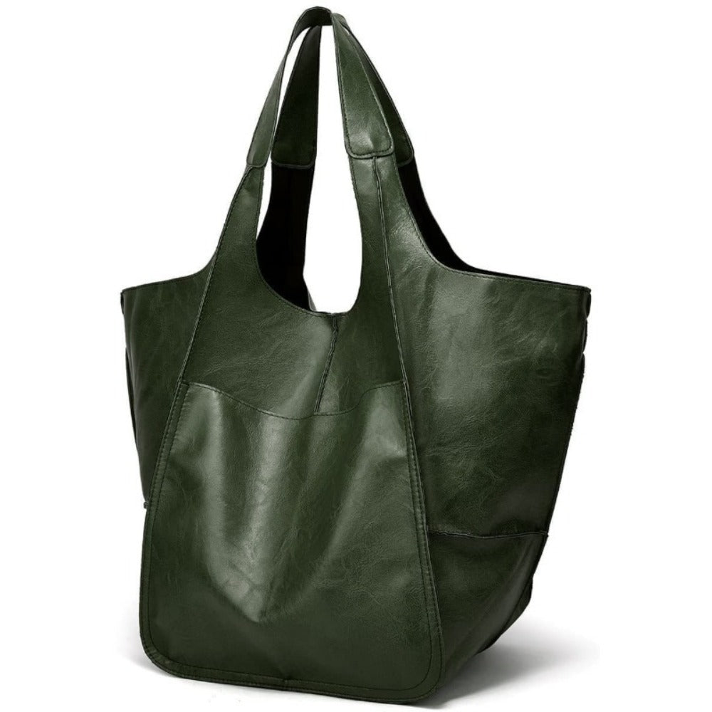 A Fashionable, Spacious Shoulder for Women, Designed As a Tote, Featuring a Soft Aesthetic And a Trendy Retro Style Popular in Europe And America