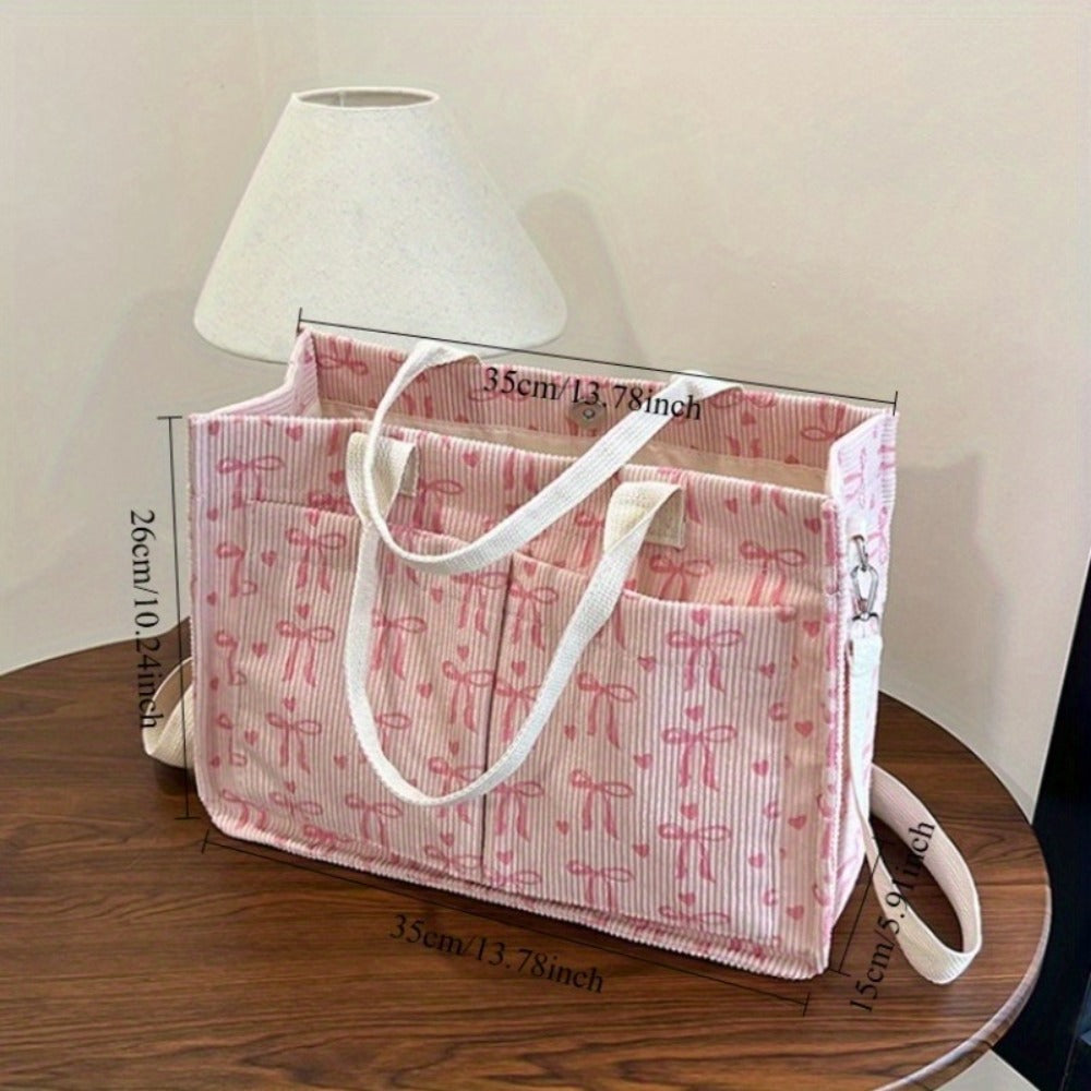 One Charming and Fashionable Large-capacity Heart-shaped Lace Print Velvet Handbag, a Multi-functional Handbag with Multiple Pockets, with Shoulder Strap, Magnetic Closure, Inner Lining Fabric. Ideal Gift for Valentine's Day.
