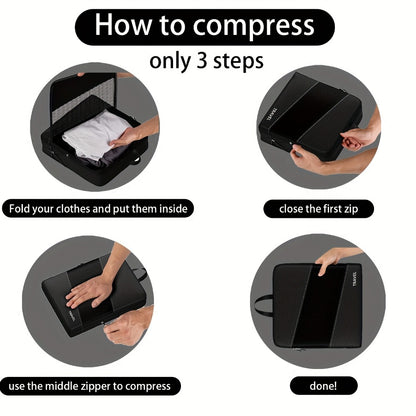 Travel Organizer Bag – for Travel, Compression Packing Cubes Set Of | Bag Vero – detail view 8