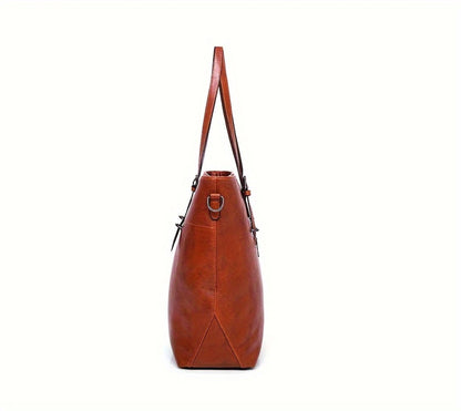 4pcs Retro Women'S Tote Bag, Elegant Pu- Crossbody Bag, Handbag, Shoulder Bag, Wallet, Suitable for Shopping And Dating