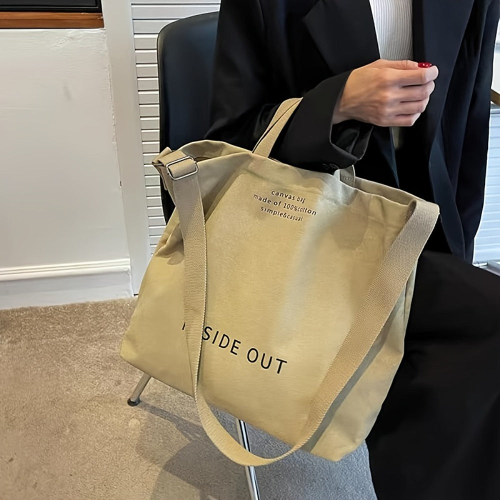 Fall Retro Crossbody Bag Men's And Women's Tote Bag Commuter Bag Student Shoulder Bag, Work Bag, Large Capacity Tote Bag Zipper Upgraded Perfect Gift Tote Bag for Women