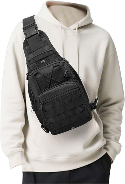 Tactical Chest Bag Backpack, Men's And Women's Shoulder Messenger Bag, Molle, EDC Backpack, Perfect for Daily Commuting, Gifts for Friends And Family, Christmas Gifts