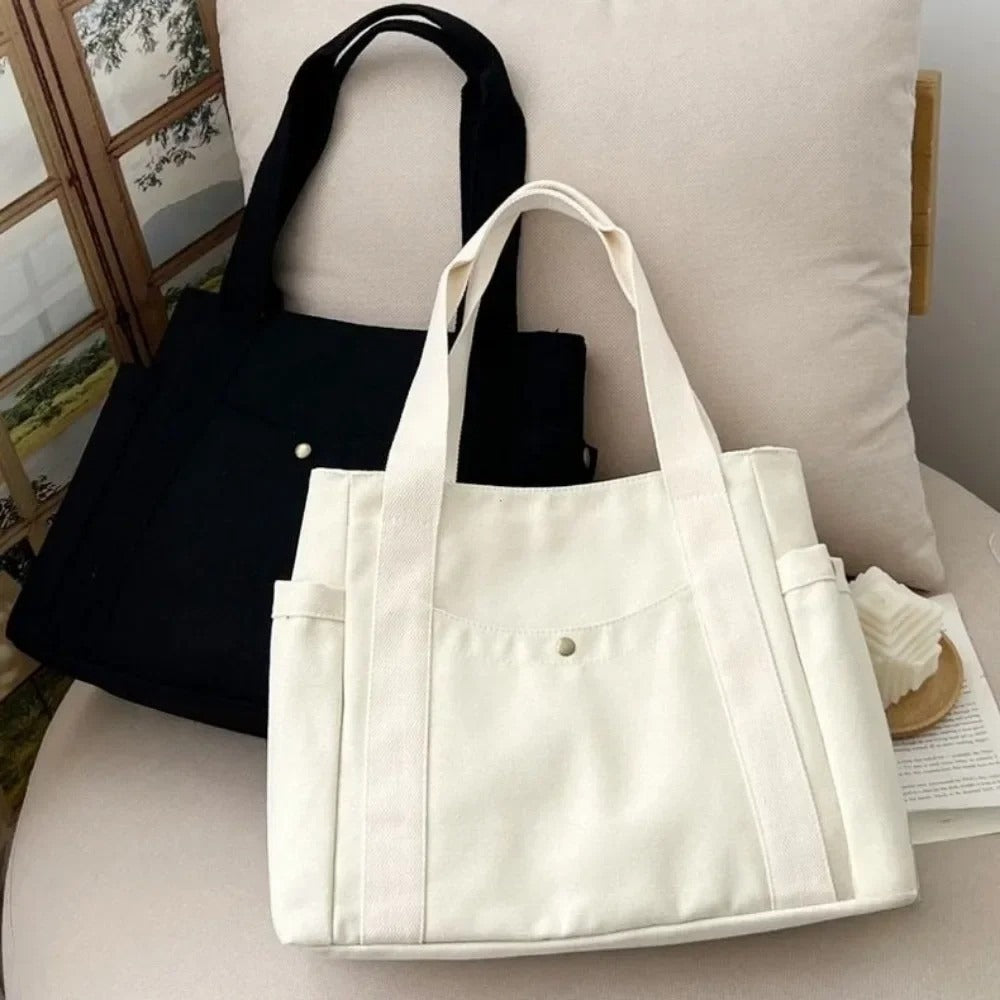 Tote Bag for Women – Canvas, Large Capacity, Lightweight, for Work & School | Bag Vero – detail view 4