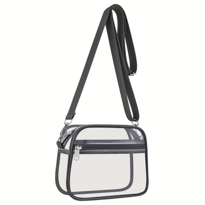 Clear Purses for Women Stadium Clear Bag Stadium Approved Crossbody Concerts Bag for Game Day, Events, Sports