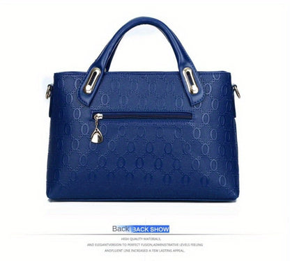 Women's Tote bag set, 4pcs bear pendant bag, large capacity tote purse crossbody bag