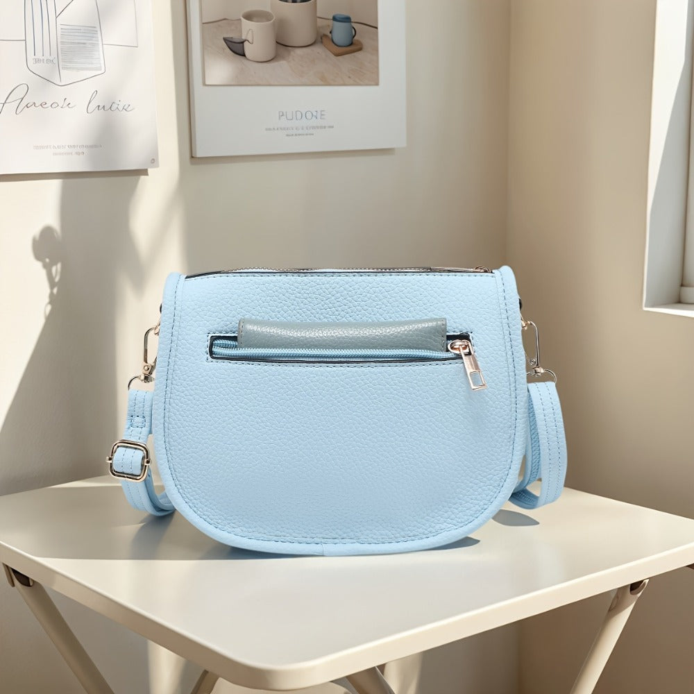 Tepilte Women's PU Sling Shoulder Bag, A Trendy Small Crescent-shaped Bag, Lightweight Travel Backpack with Tassels, Available In Multiple Colors, Makes A Perfect Gift.
