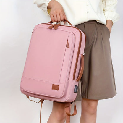 [Large Capacity Expandable Backpack] Large Capacity Expandable Laptop Backpack, Lightweight Travel Shoulder Bag, Dry and Wet Separation, Handheld Design, Suitable for Travel, Business, Commuting, School, Etc