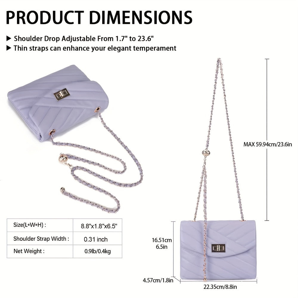 Crossbody Bag for Women – PU Leather, Quilted, for Travel & Everyday Use | Bag Vero – detail view 35