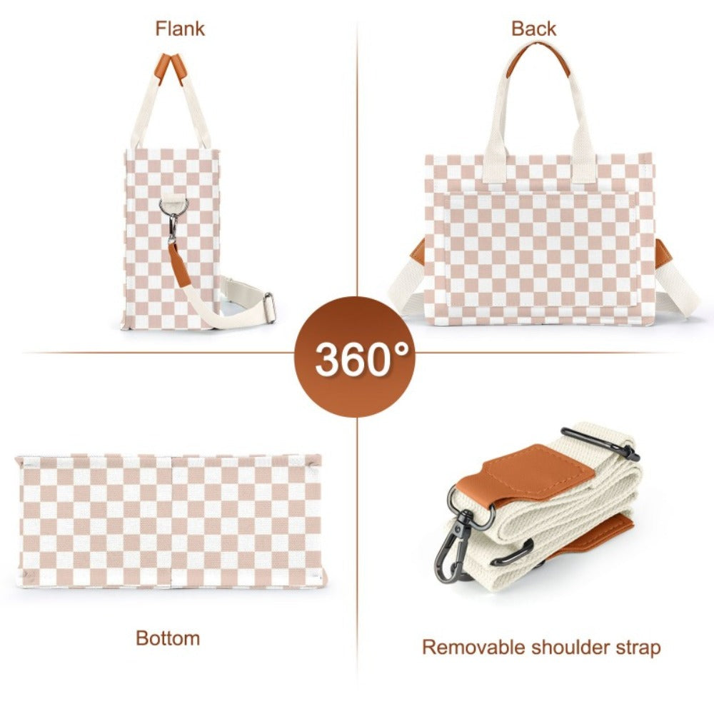 Tote Bag Purses Tote Bag for Women Large Capacity with Pockets, Large Capacity Multi-Pocket Shoulder Bag with Compartments, Work Bag for Women Large Capacity with Zipper, Multifunctional Tote Bag, Laptop Crossbody, Everyday Satchel, Teacher Bag, Gym