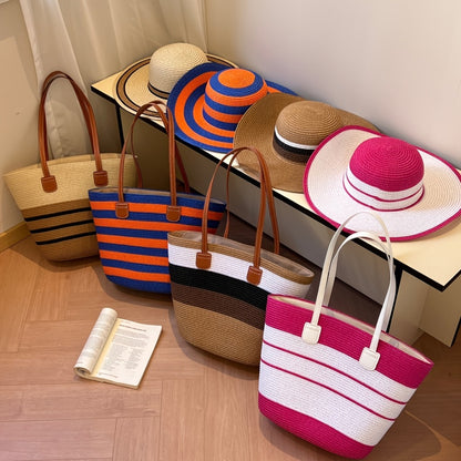 Tote Bag for Women – 6 Colors, Straw, Large Capacity, for Travel | Bag Vero – detail view 17