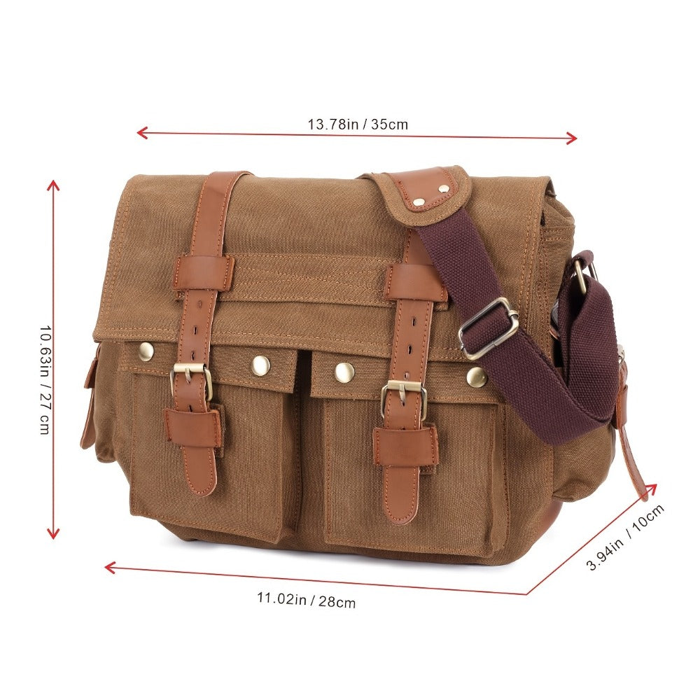 Men's Crossbody Bag – Canvas, for Travel & Everyday Use | Bag Vero – detail view 3