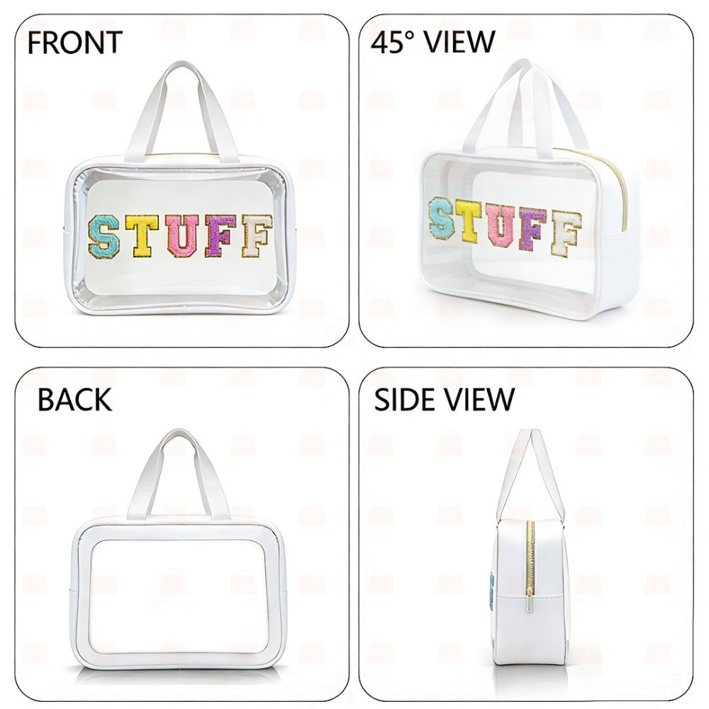 Travel Makeup Bag – PVC, Stuff Embroidered Pvc Makeup Portable | Bag Vero – detail view 14