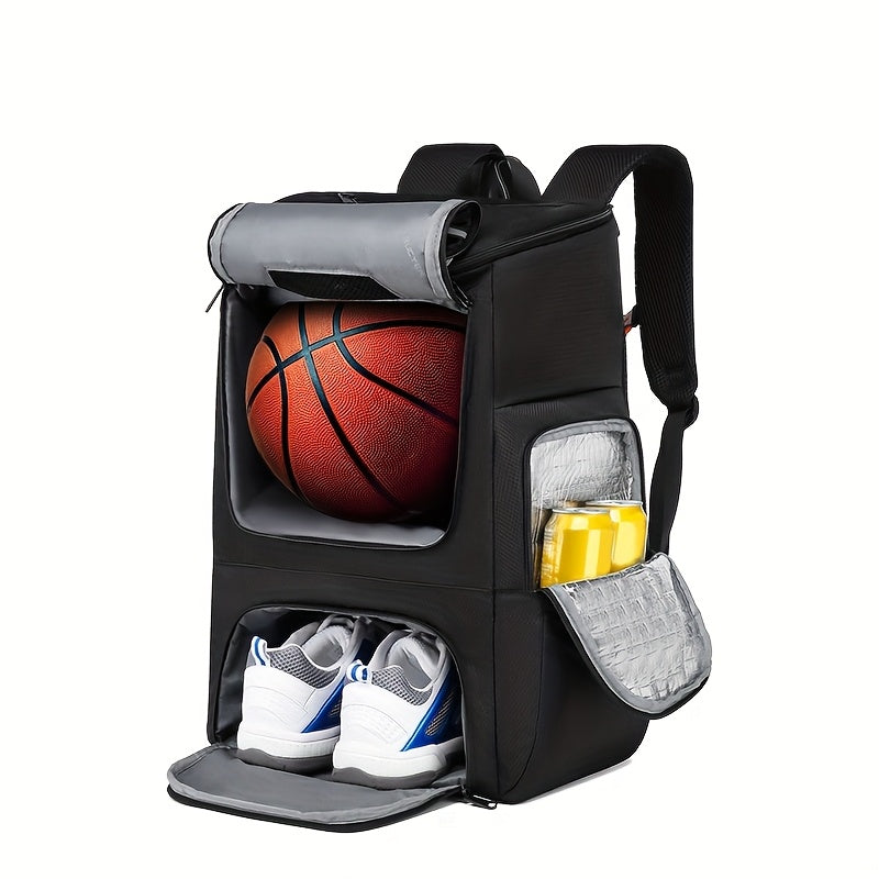 Multifunctional Basketball Bag Training Pack Youth Basketball Backpack Large Capacity Convenient Shoulder Bag Insulated Dual-Shoulder Bag Casual Bag Football Bag with Independent Shoe Compartment