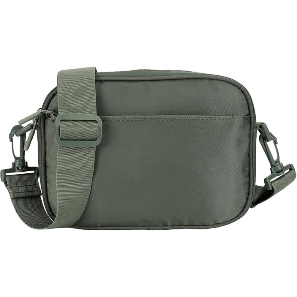 Compact Checkered Crossbody Bags for Women, Featuring a Nylon Shoulder Design And a Wide Strap