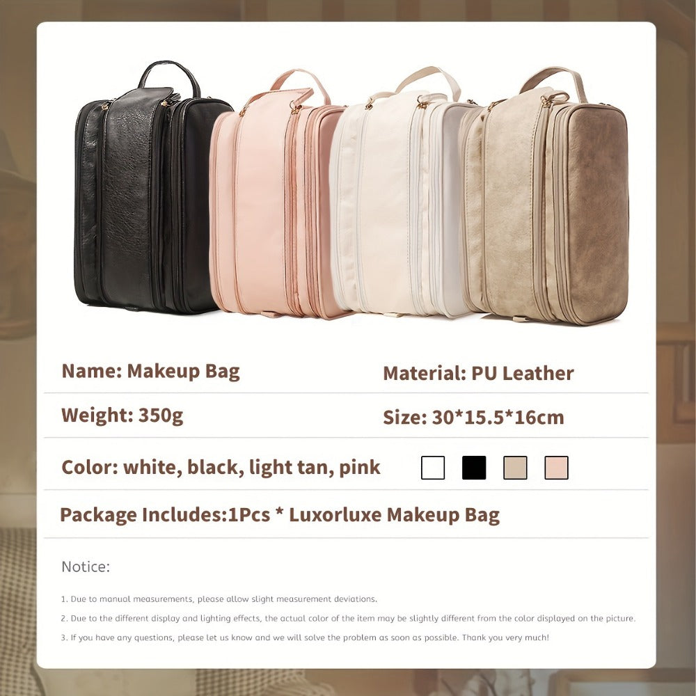 Travel Makeup Bag – for Travel, Large Tri Fold Cosmetic Card | Bag Vero – detail view 24
