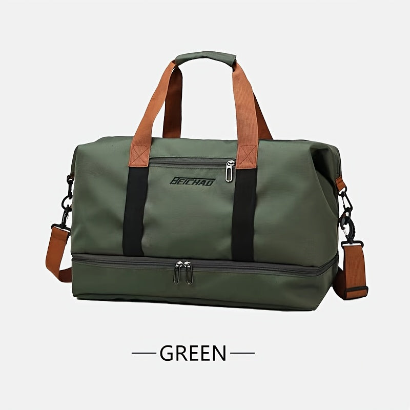 Spacious And Versatile Duffel Bag Suitable for The Gym, Travel, And Luggage, Made from Lightweight And Durable Nylon with Several Compartments, Perfect for Weekend Getaways And As a Roomy Gym Tote for Both Men And Women