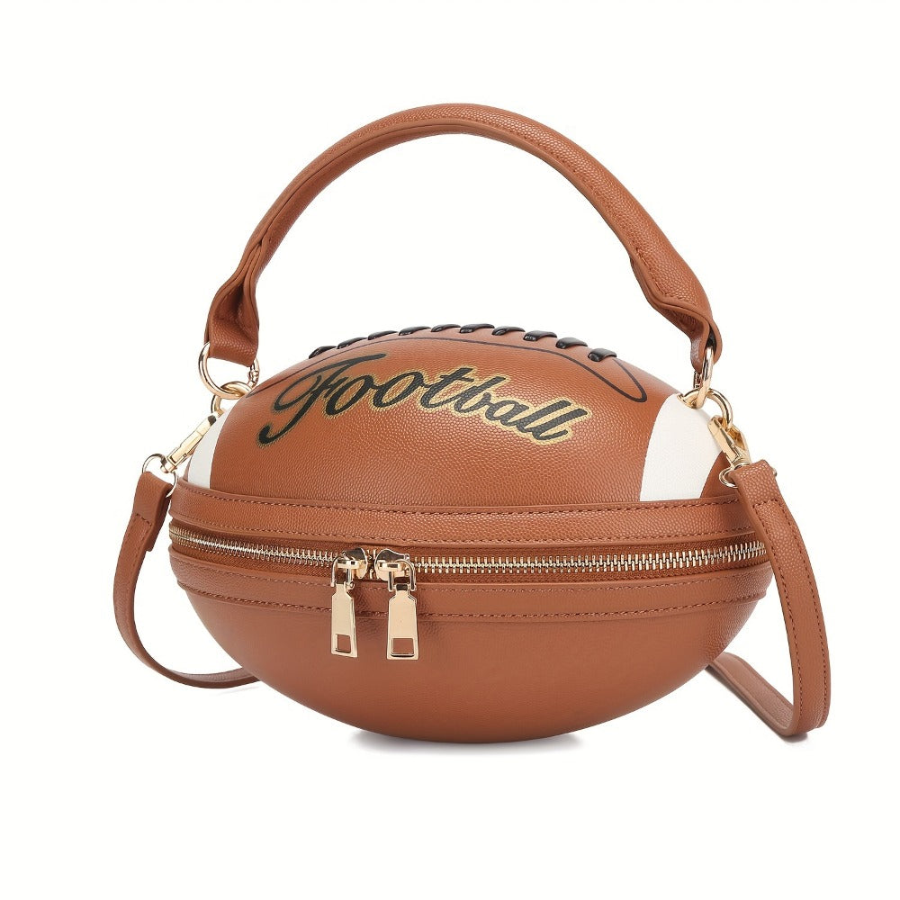 Crossbody Bag for Women – Denim, American Football Style Novelty Rugby | Bag Vero – detail view 5