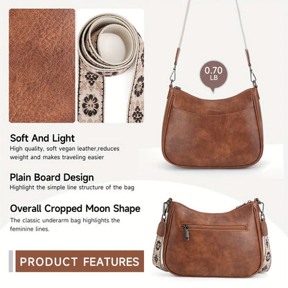 Crossbody Bags for Women Trendy, Halloween, PU Crossbody Purse with Adjustable Strap, Women's Crossbody Shoulder Handbags Tote for Mom Gift Mothers Day