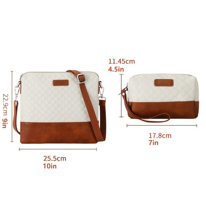 Of 3 Spacious Tote Bags for Travel, Stylish Handbag with Shoulder Strap, Includes a Crossbody Bag And a Toiletry Pouch
