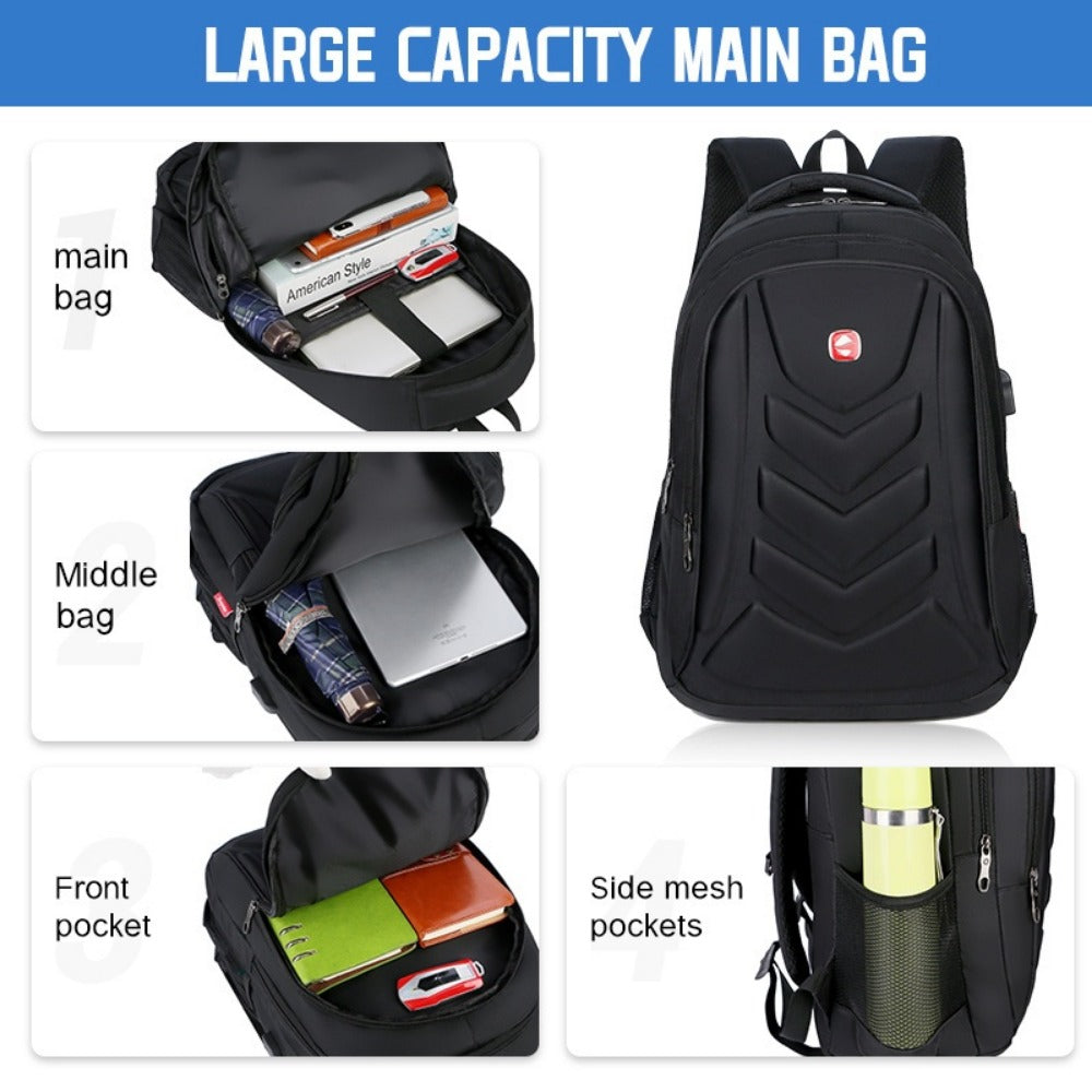 Laptop Backpack – 15.6 Inch, USB Charging, Large Capacity, for Travel & Work | Bag Vero – detail view 10