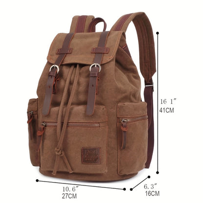 Travel Backpack – Canvas, Lightweight, Multi-Pocket, for Travel & Work | Bag Vero – detail view 6