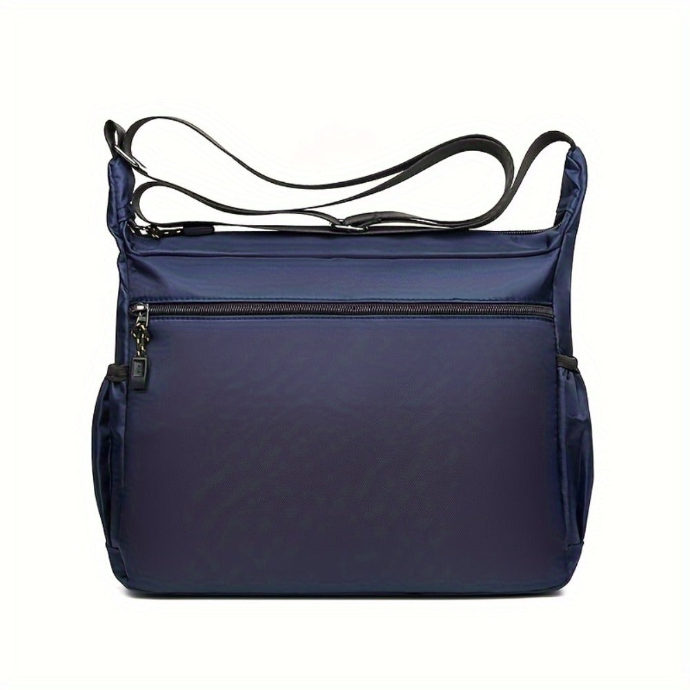 Unisex Adjustable Strap Crossbody Backpack | Multi-pocket Durable Nylon Messenger Bag, Suitable for Daily Commuting, Work, and Travel, Available in Black and Various Colors