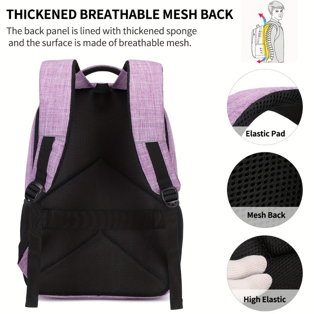 Laptop Backpack – 15 Inch, for Travel & Work | Bag Vero – detail view 11