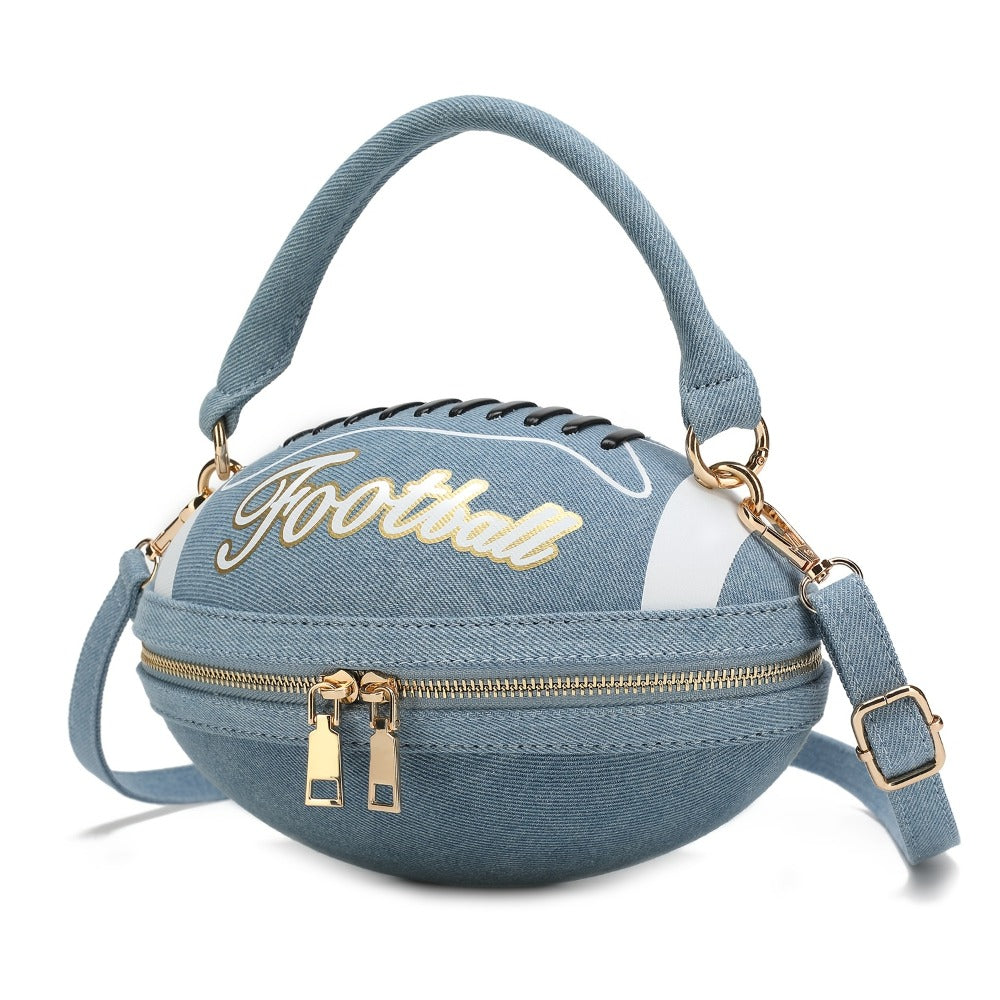 Fashion American Football Style Crossbody Bag for Women Shoulder Bags Rugby Style Purses Designer Ball Novelty Handbags