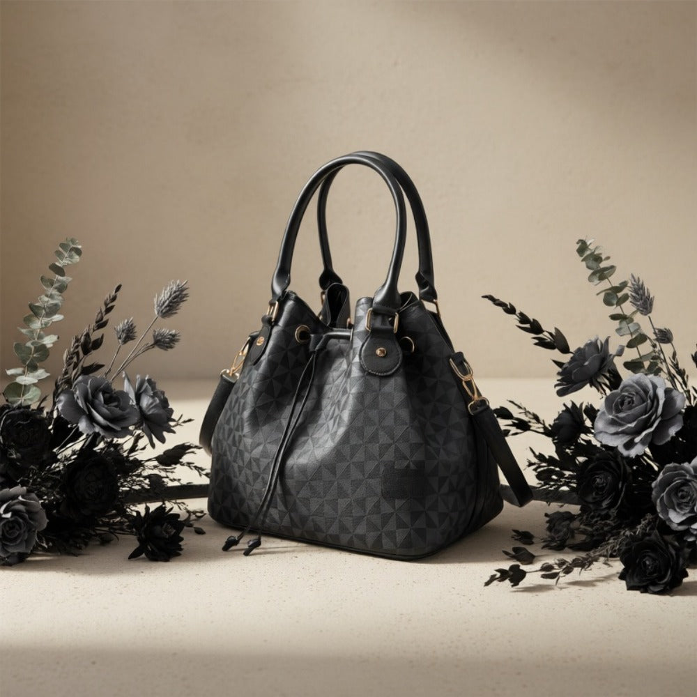 Korean New Fashion Handbags, Versatile Shoulder Bucket Bags, Retro Casual Commuter Tote Bags