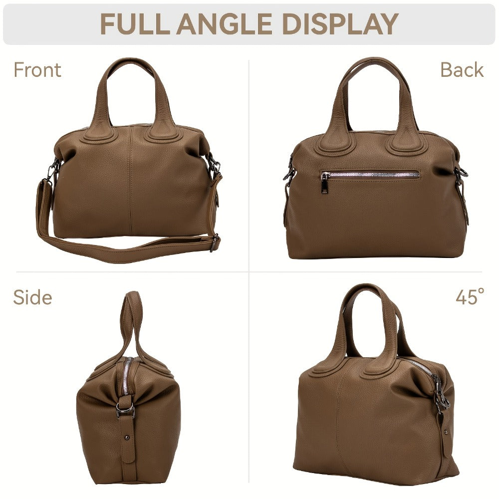 Large Lady Handbag, Large Lady Shoulder Bag, Large Purses for Women, Soft Comfy Solid Color PU Tote Shoulder Bag, All-Match Women's Daily Use Commuter Bags, Womens Handbags, Easter Gifts, Gifts for Mothe, Travel, Cheap