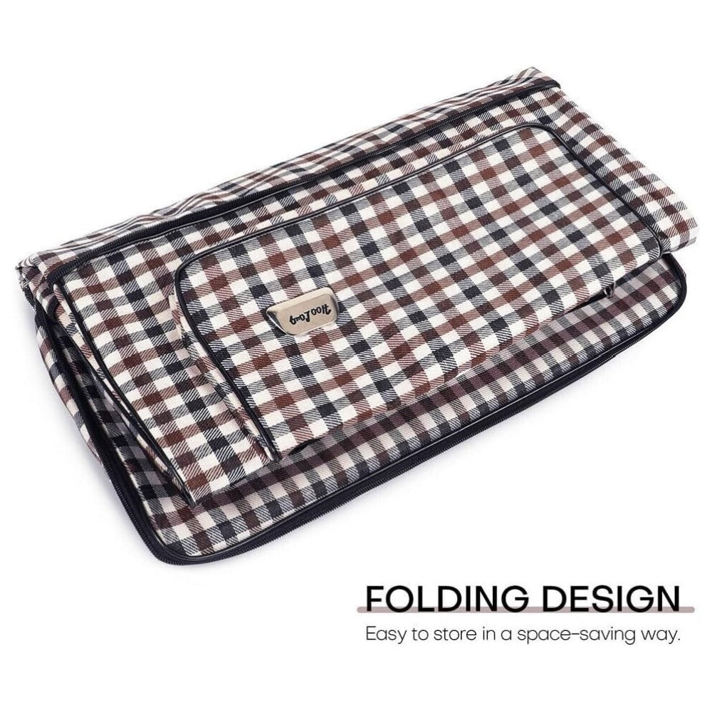 32'' Expandable Rolling Wheeled Duffle Bag Spinner Suitcase Foldable Luggage Expandable Black Blue Green Lattice