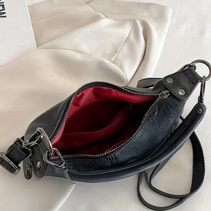 Bolsos Para Mujer Tassel Textured Genuine Genuine Leather Crossbody Bag Shoulder Bag with Adjustable Strap Daily Commuter Versatile Handbag Tote Bag for Women Large Capacity Travel Bags for Women