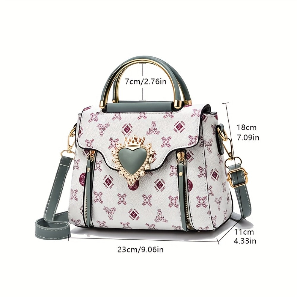 Mini Heart-shaped Women's Bag Shoulder Bag, Simple And Stylish Handbag Messenger Bag