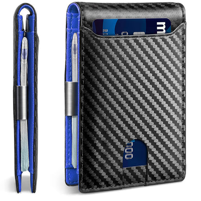 Men's Ultra-Slim Wallet - Genuine Leather Wallet - Anti-Theft Money Bag Bi-fold Wallet - Ultra-Slim Credit Card Holder A perfect gift for birthdays, anniversaries, Father's Day, Christmas, or any other occasion. 4.4 x 3.2 x 0.47 inches (Note that X1-10 ar
