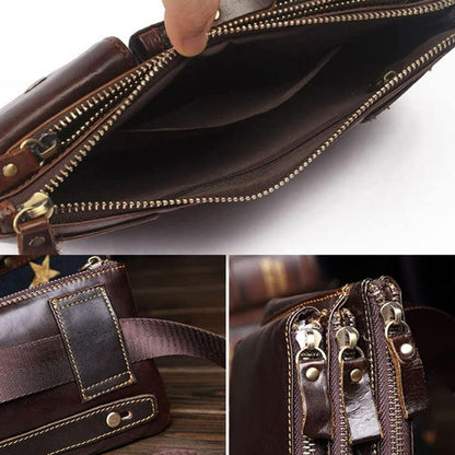 Waist Bag – Genuine Leather, Genuine Leather Waist Vintage Crazy | Bag Vero – detail view 20