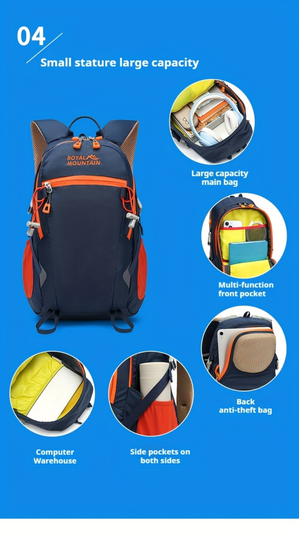 Backpack for Women – 20L, Lightweight, for Travel | Bag Vero – detail view 18