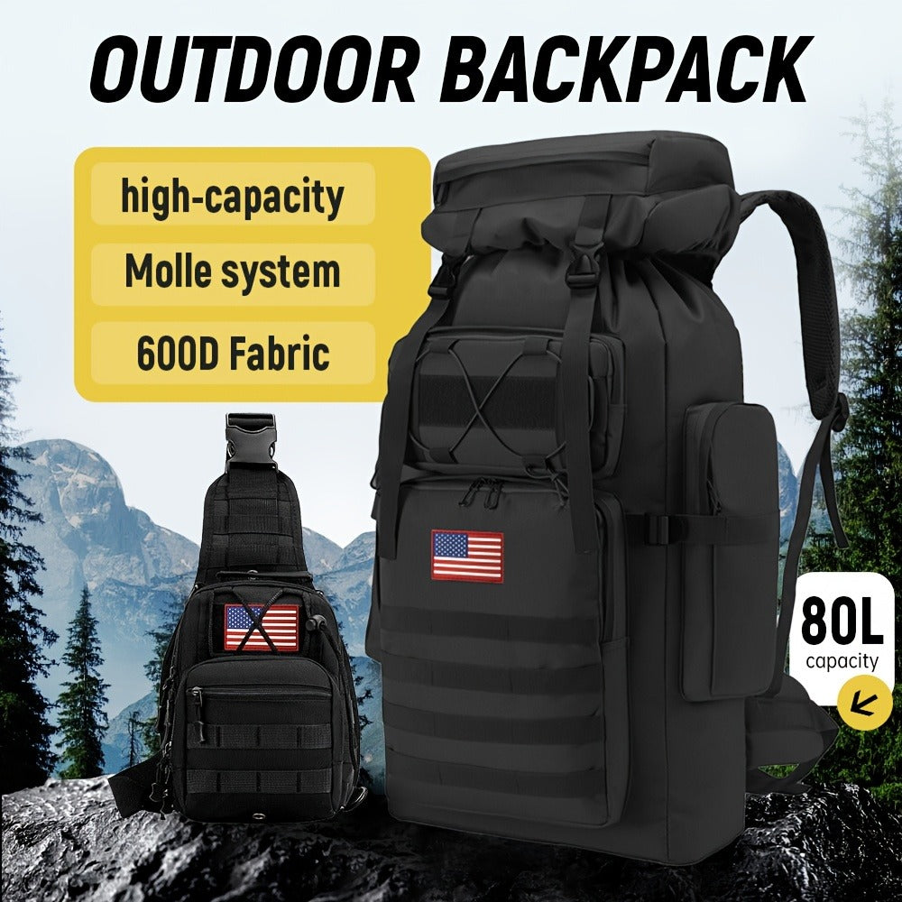 Travel Backpack – 80L, Large Capacity, Multi-Pocket | Bag Vero – detail view 27