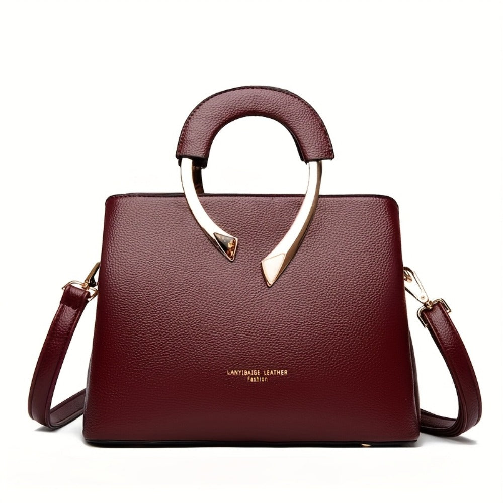 Fashionable Women's Handbag High-Quality Fabric Mom Bag Simple Single Shoulder Crossbody Bag Three-Layer Large Capacity Vintage Tote Bag