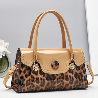 Shoulder Bag for Women – Adjustable Strap, Leopard Print Magnetic Snap Adjustable | Bag Vero – detail view 20