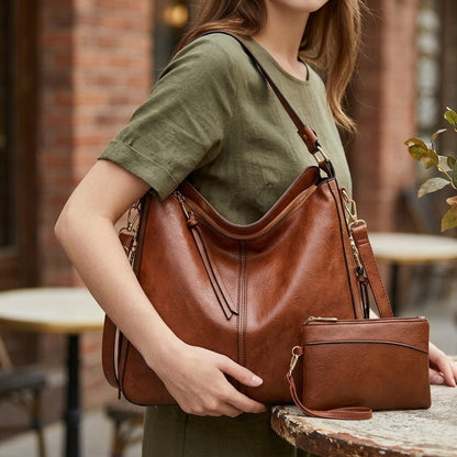 New Style Fashionable Retro Women'S Tote Bag, Mother Bag, Easy And High-End Handbag, Casual And Versatile, Suitable for Commuting, Large Capacity, Single Shoulder And Crossbody Bag