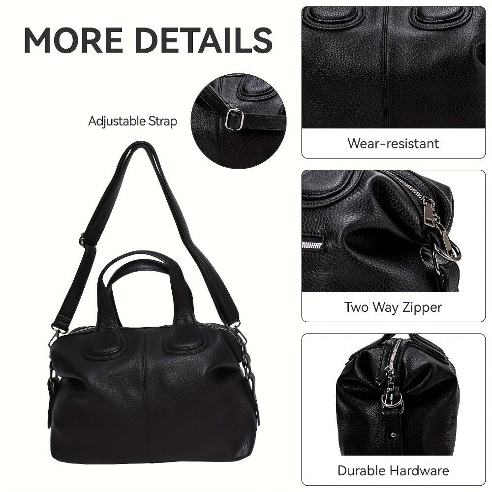 Large Lady Handbag, Large Lady Shoulder Bag, Large Purses for Women, Soft Comfy Solid Color PU Tote Shoulder Bag, All-Match Women's Daily Use Commuter Bags, Womens Handbags, Easter Gifts, Gifts for Mothe, Travel, Cheap