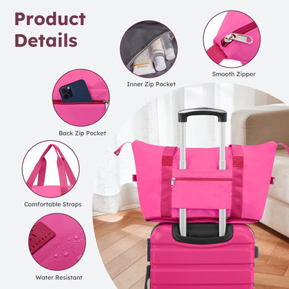 Suitcase Set, Multi-piece Suitcase Set, Abs Material + Safety Combination Lock + Three-section Adjustable Pull Rod +360°, Rich Suitcase Set